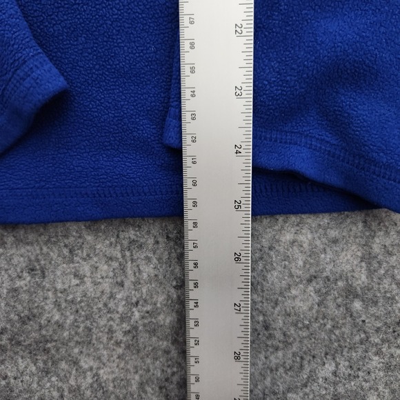 The North Face POLARTEC Classic Quarter Zip‎ Fleece Jacket Men L Blue Pullover - Picture 5 of 7